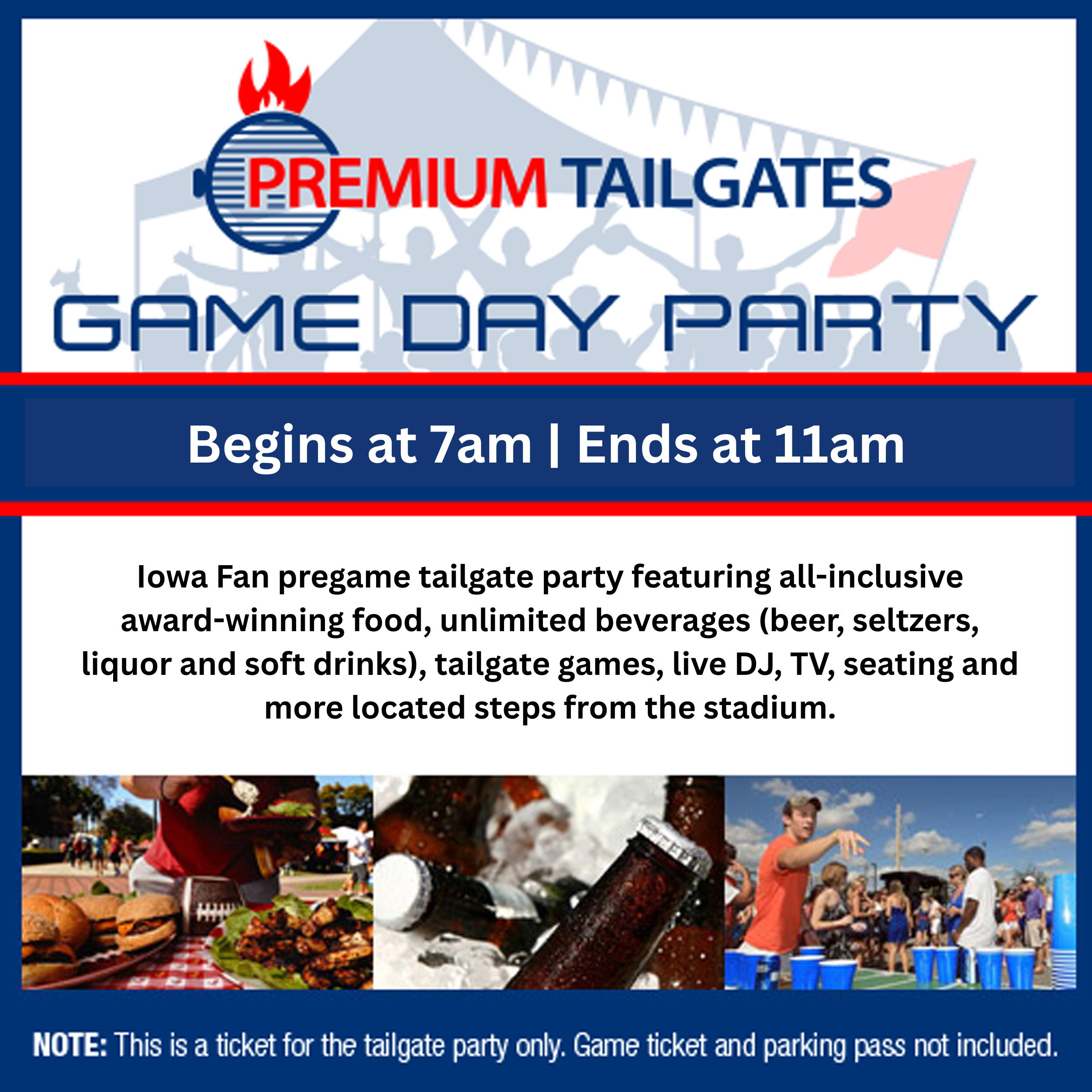 Premium Tailgate Lot - Tampa Tailgate - Football Seating Chart